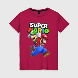 Женская футболка Луиджи и Марио