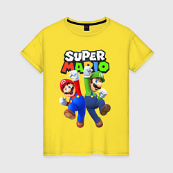 Женская футболка Мариo и Луиджи