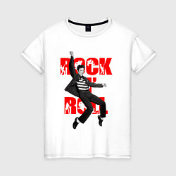 Женская футболка Rokc n roll king