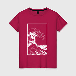 Женская футболка Japan waves Японская волна