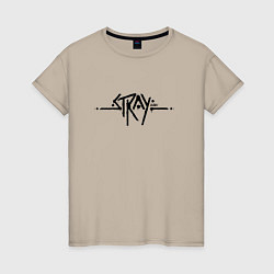 Женская футболка Stray Logo спина