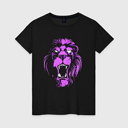 Женская футболка Neon vanguard lion