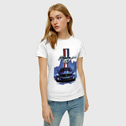 Футболка хлопковая женская Mustang - лучший среди равных!, цвет: белый — фото 2