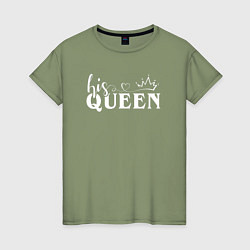 Женская футболка His queen