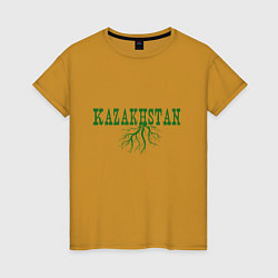 Женская футболка Корни - Казахстан