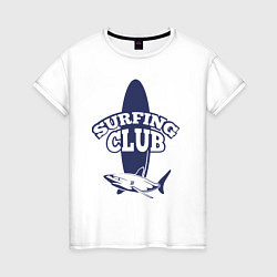 Женская футболка Surfing club