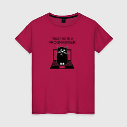 Женская футболка Я, программист