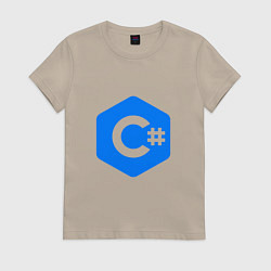 Женская футболка Язык программирования C Sharp