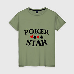 Женская футболка Poker Star