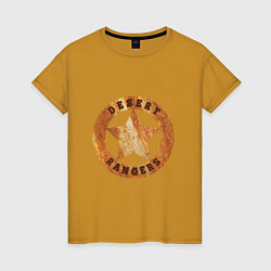 Женская футболка Wasteland 3 desert rangers star emblem