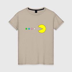 Женская футболка Pac - man Для пары
