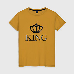 Женская футболка KING Парные Король
