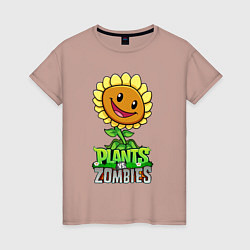 Женская футболка Plants vs Zombies Подсолнух