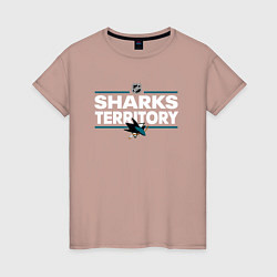 Женская футболка SHARKS TERRITORY САН-ХОСЕ ШАРКС