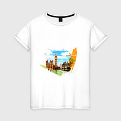 Женская футболка Англия Лондон Биг-бен