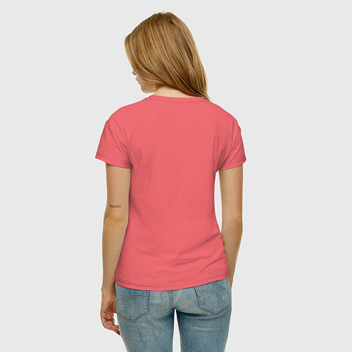 Женская футболка Тору с котиками / Коралловый – фото 4