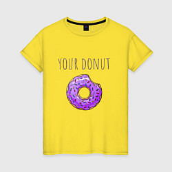 Женская футболка Твой пончик