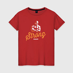 Женская футболка Strong man
