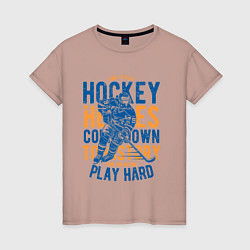 Женская футболка Hockey