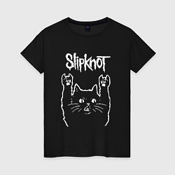 Женская футболка Slipknot, Слипкнот Рок кот