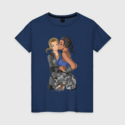 Женская футболка Two girls by sexygirlsdraw