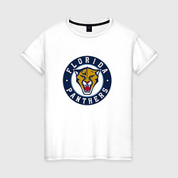 Женская футболка Florida Panthers Флорида Пантерз Логотип