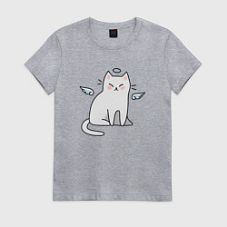Женская футболка КОТИК АНГЕЛ CAT ANGEL