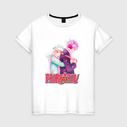 Женская футболка Хвост Феи Fairy Tail, Нацу и Люси