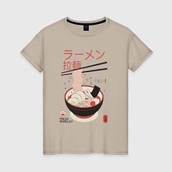Женская футболка Японский стиль рамен