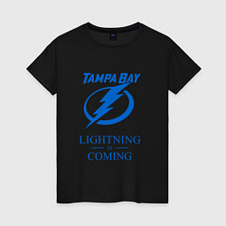 Женская футболка Tampa Bay Lightning is coming, Тампа Бэй Лайтнинг