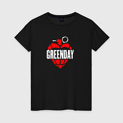 Женская футболка Green day рок группа