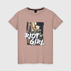 Женская футболка Мятежная девушка