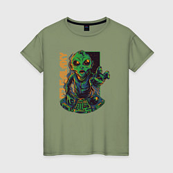 Женская футболка Инопланетянин DJ