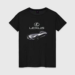 Футболка хлопковая женская Lexus Concept Prestige, цвет: черный