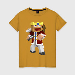 Женская футболка Minecraft Warrior
