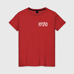 Футболка хлопковая женская GVS NEW, цвет: красный