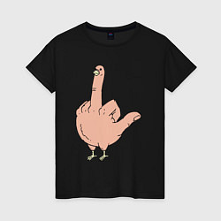 Женская футболка Fuck you chicken