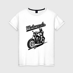 Женская футболка Motorcycle Cool rider