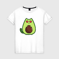Женская футболка Avo cat o влюбился