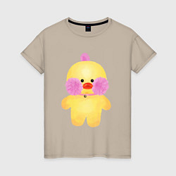 Женская футболка Lalafanfan веселая желтая