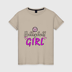 Женская футболка Volleyball - Girl