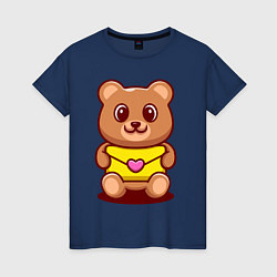 Женская футболка Bear & Heart
