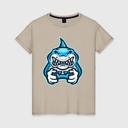 Женская футболка Shark player