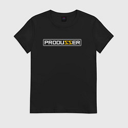 Футболка хлопковая женская PRODUZZER ПРОДЮСЕР, цвет: черный