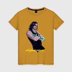 Женская футболка Джонни Cyberpunk2077 Johnny
