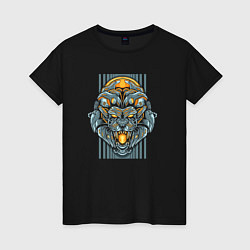 Женская футболка Lion Mecha Cyborg