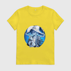 Футболка хлопковая женская Ведьма Ренни, цвет: желтый