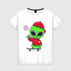 Женская футболка Alien with love