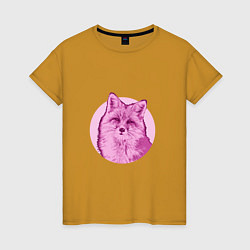 Женская футболка Лисица в кругу