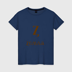 Женская футболка Буква кириллицы Z- земля